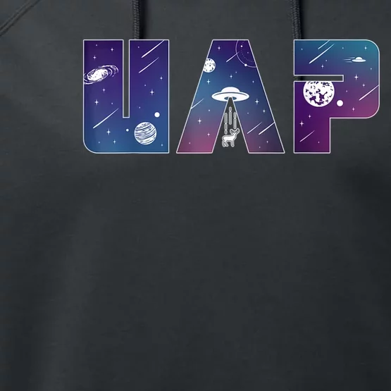 UFO UAP Ufology Pride For Science Lovers And Geeks Performance Fleece Hoodie