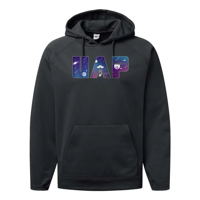 UFO UAP Ufology Pride For Science Lovers And Geeks Performance Fleece Hoodie