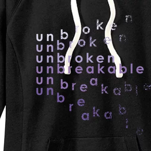 Unbroken Unbreakable Unbreakable Warrior Collection (Ltd) Great Gift Women's Fleece Hoodie