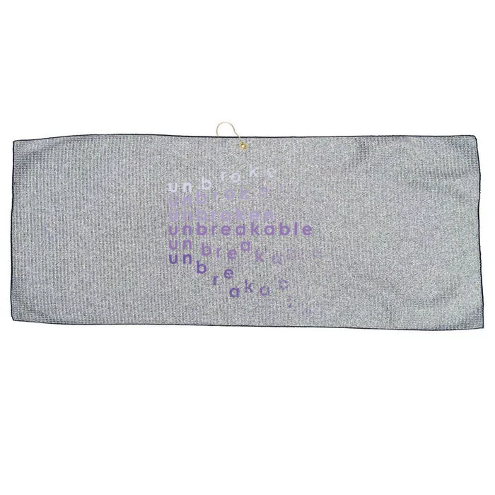 Unbroken Unbreakable Unbreakable Warrior Collection (Ltd) Great Gift Large Microfiber Waffle Golf Towel