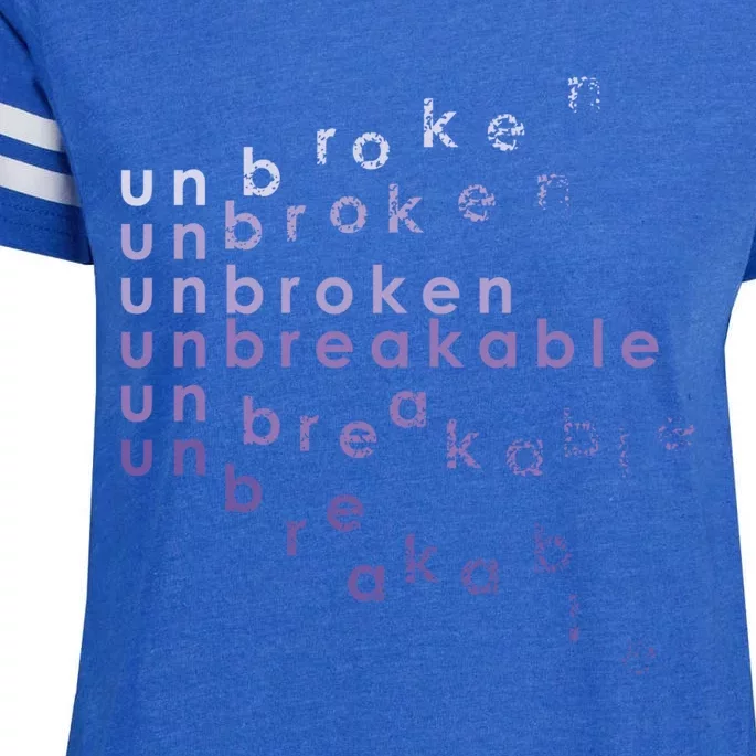 Unbroken Unbreakable Unbreakable Warrior Collection (Ltd) Great Gift Enza Ladies Jersey Football T-Shirt