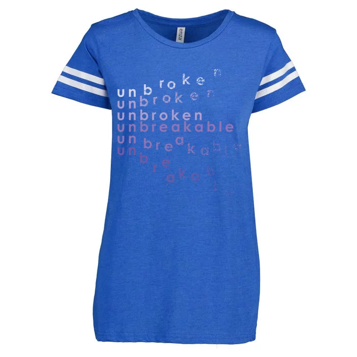 Unbroken Unbreakable Unbreakable Warrior Collection (Ltd) Great Gift Enza Ladies Jersey Football T-Shirt