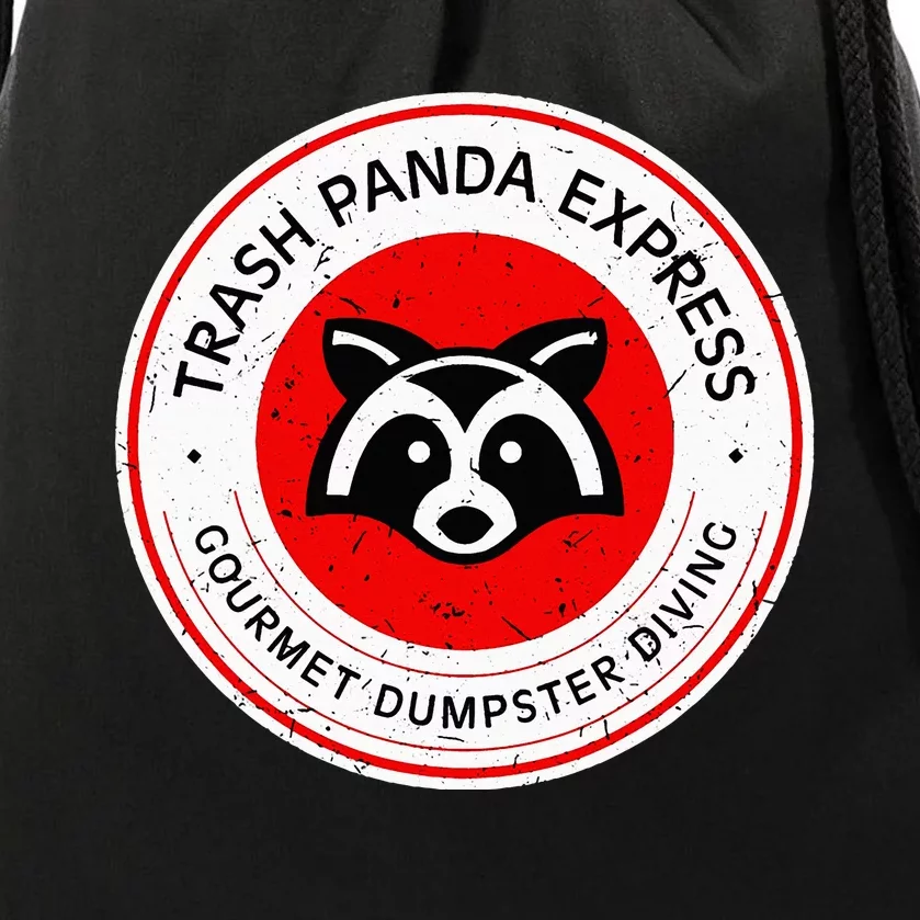 Usaf Us United Statestrash Panda Gourmet Dumpster Diving Express Drawstring Bag