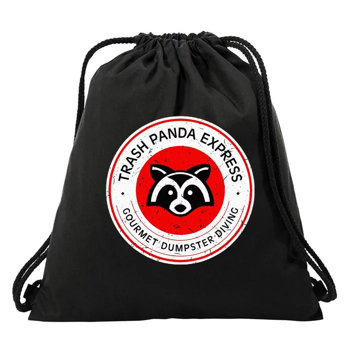 Usaf Us United Statestrash Panda Gourmet Dumpster Diving Express Drawstring Bag