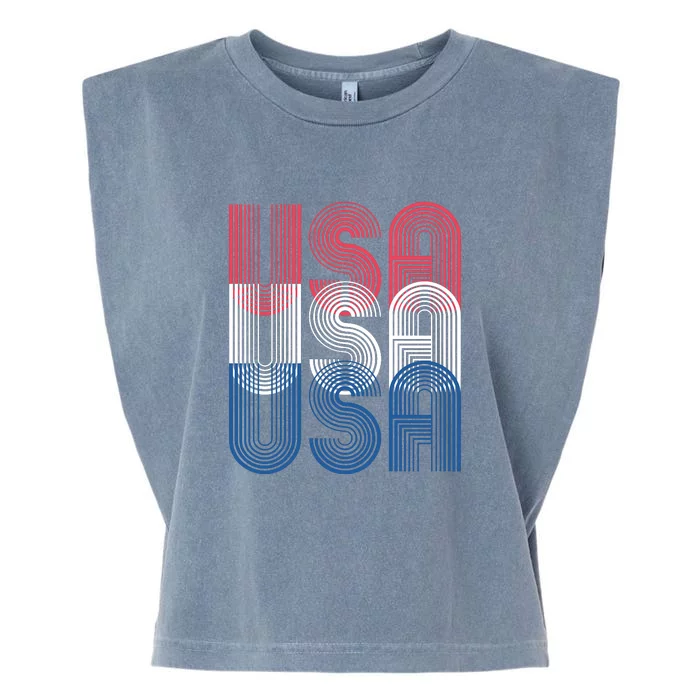 USA USA USA Garment-Dyed Women's Muscle Tee