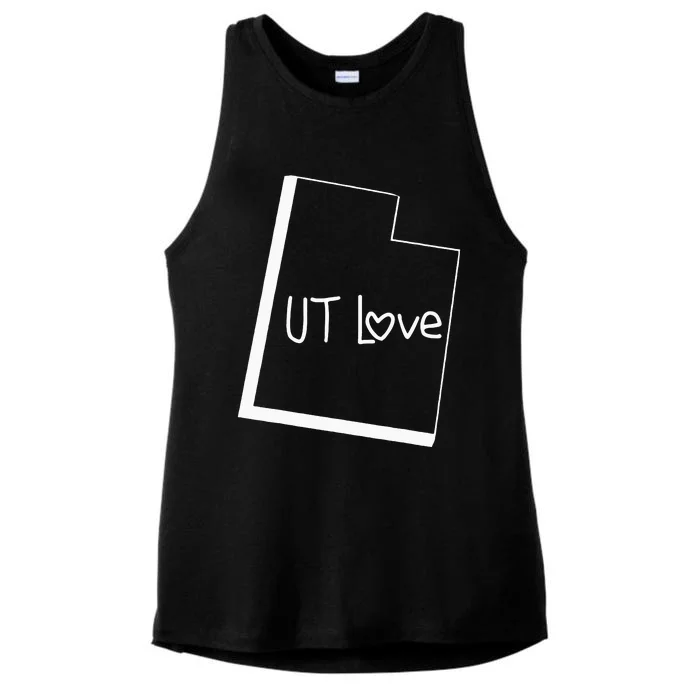 Utah Ut Ladies Tri-Blend Wicking Tank