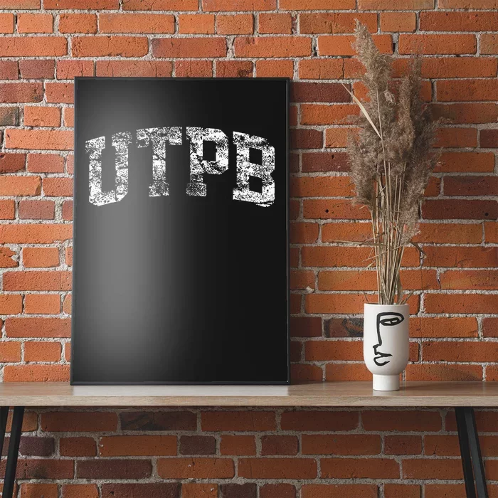 UTPB Vintage Arch Logo University Sports Style Poster