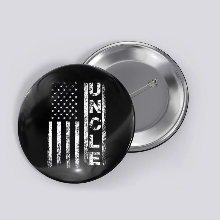 Uncle Vintage American Flag FatherS Day 4th Of July Uncle Button