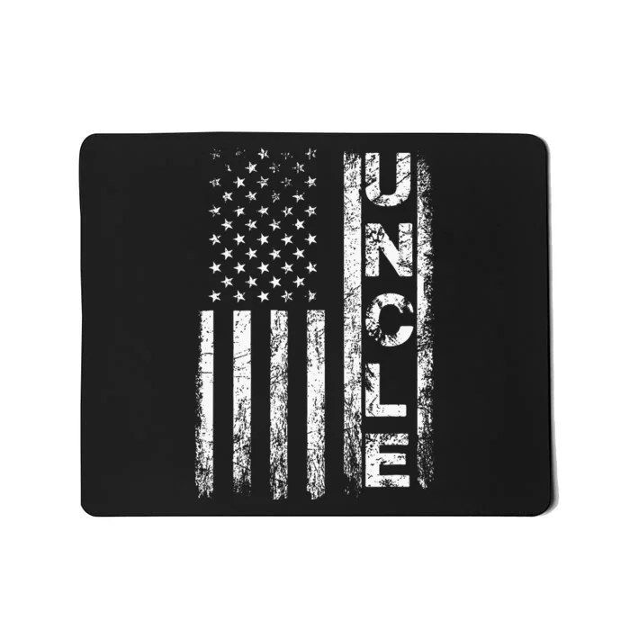 Uncle Vintage American Flag FatherS Day 4th Of July Uncle Mousepad