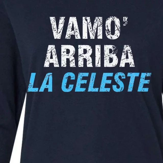 Uruguay Vamos Arriba La Celeste Womens Cotton Relaxed Long Sleeve T-Shirt