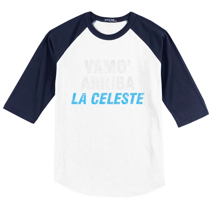 Uruguay Vamos Arriba La Celeste Baseball Sleeve Shirt