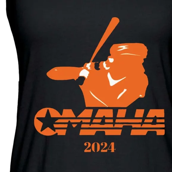 Ut Vols Baseball Omaha Ladies Essential Flowy Tank