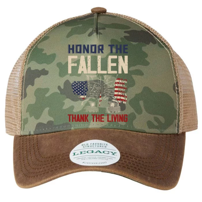 Usa Veterans Day Memorial Day Honor The Fallen Cool Gift Legacy Tie Dye Trucker Hat