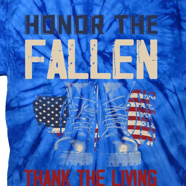 Usa Veterans Day Memorial Day Honor The Fallen Gift Tie-Dye T-Shirt