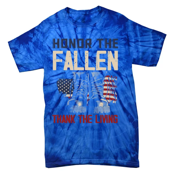 Usa Veterans Day Memorial Day Honor The Fallen Gift Tie-Dye T-Shirt