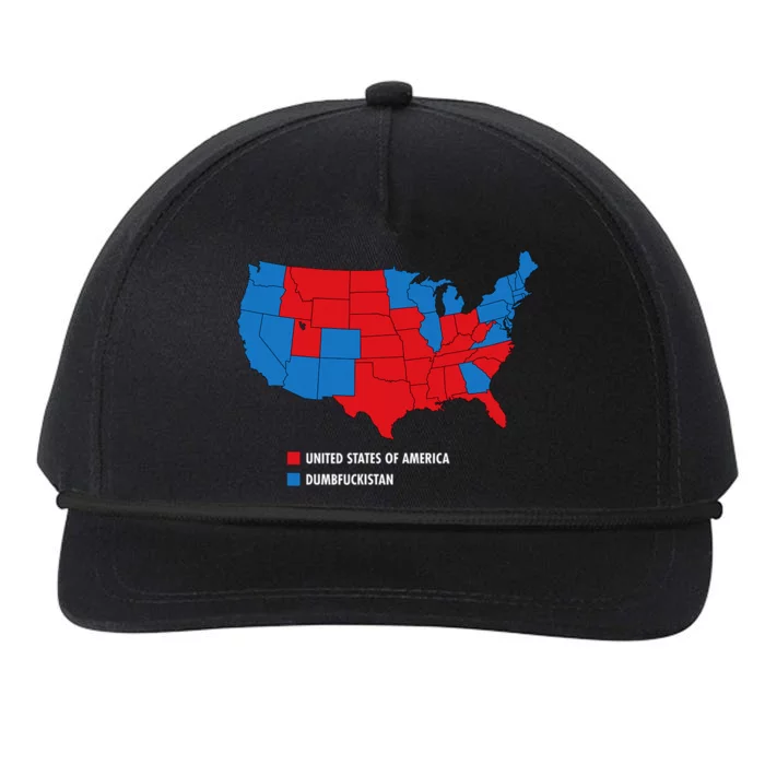 Usa V Dumbfuckistan Republicans Election Map Snapback Five-Panel Rope Hat