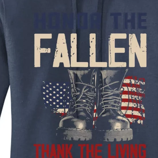 Usa Veterans Day Memorial Day Honor The Fallen Gift Women's Pullover Hoodie