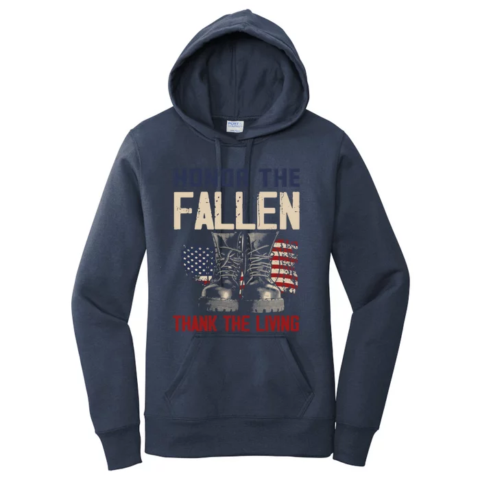 Usa Veterans Day Memorial Day Honor The Fallen Gift Women's Pullover Hoodie