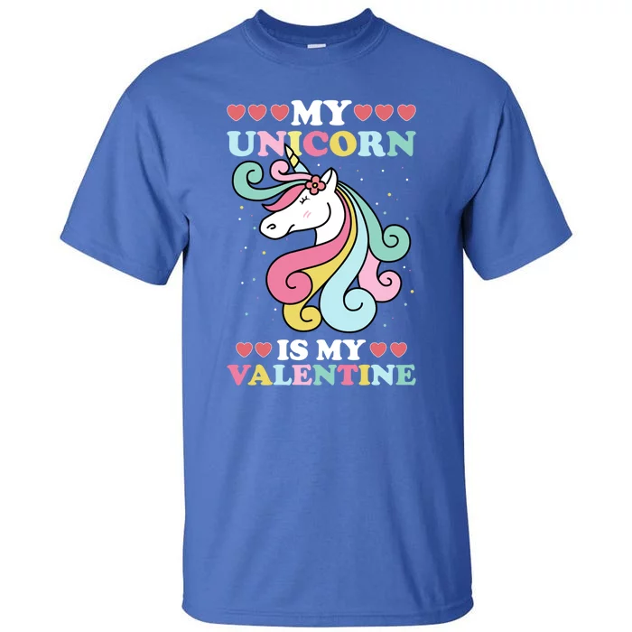 Unicorn Valentines Day Funny Gift Cute Magicgiftal Fantasy Cool Gift Tall T-Shirt