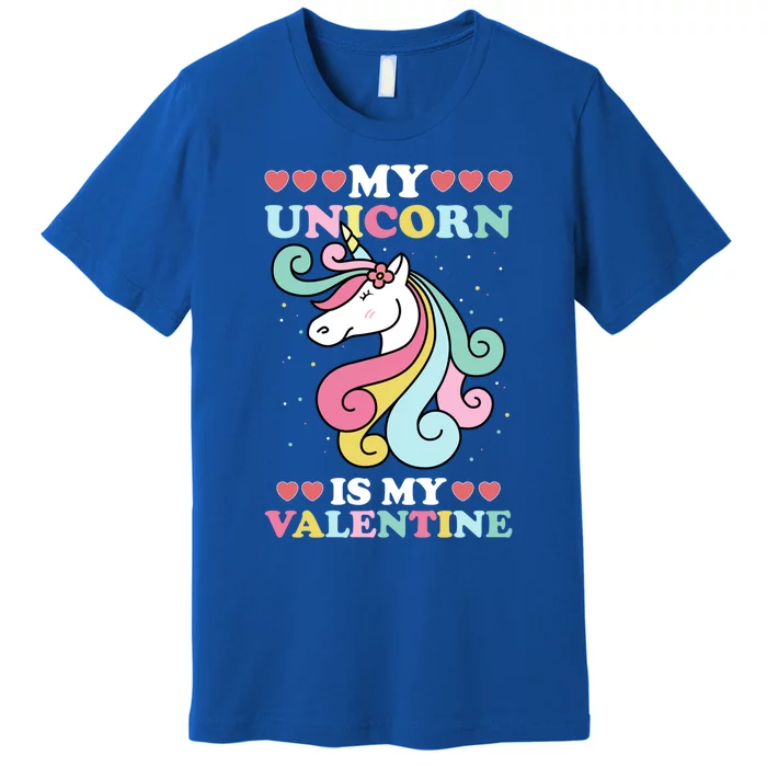 Unicorn Valentines Day Funny Gift Cute Magicgiftal Fantasy Cool Gift Premium T-Shirt