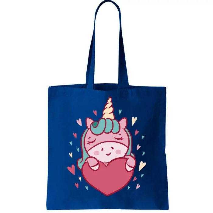 Unicorn Valentine's Day Heart Cute Cool Gift Tote Bag