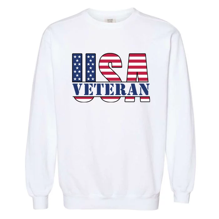 Usa Veteran Flag Garment-Dyed Sweatshirt