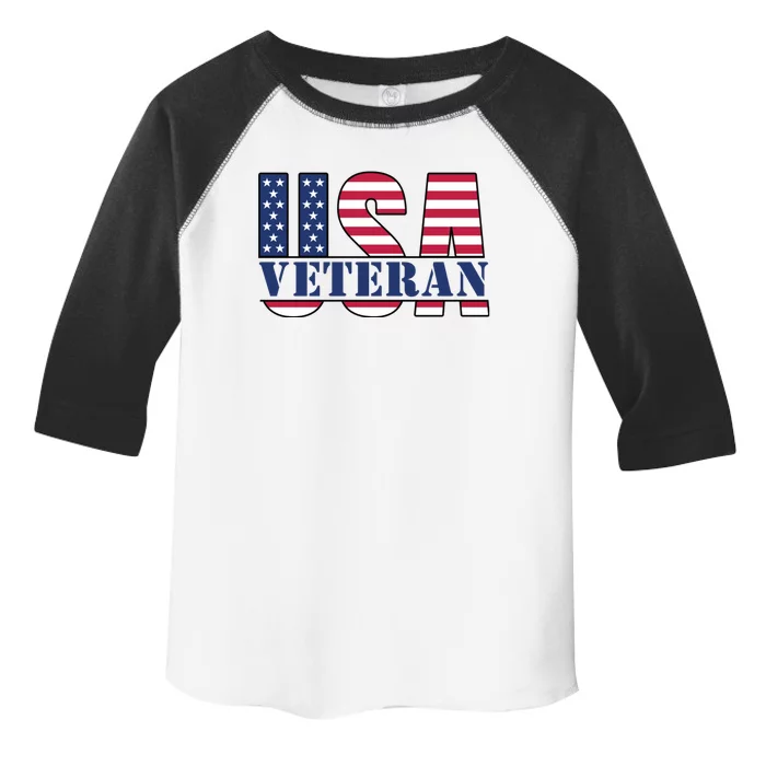 Usa Veteran Flag Toddler Fine Jersey T-Shirt