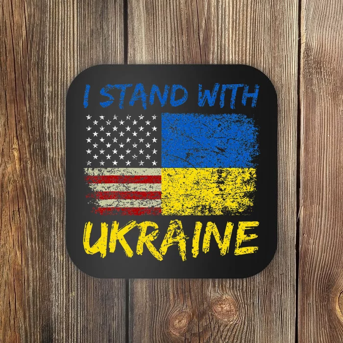 Ukraine Vintage Flag Ukrainian Lovers Ukraine Pride Coaster