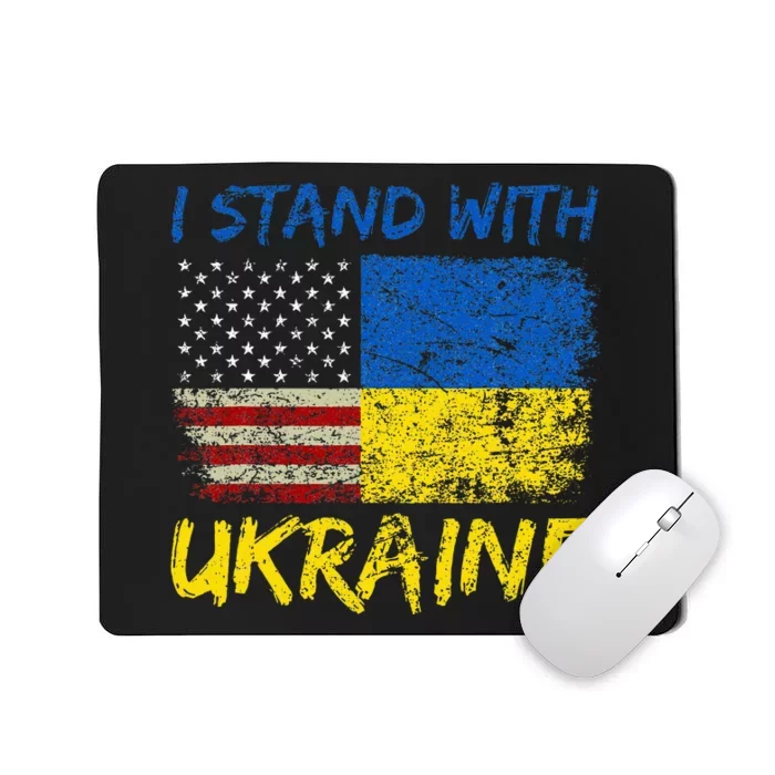 Ukraine Vintage Flag Ukrainian Lovers Ukraine Pride Mousepad