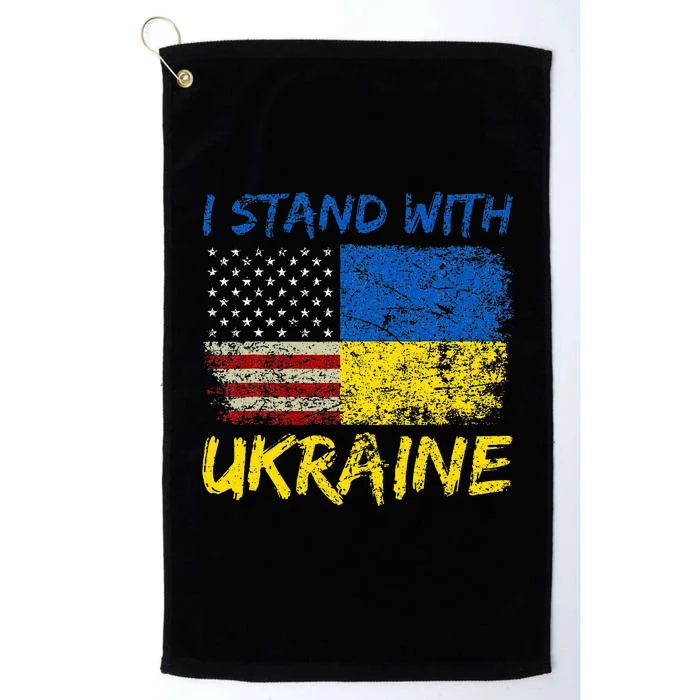 Ukraine Vintage Flag Ukrainian Lovers Ukraine Pride Platinum Collection Golf Towel