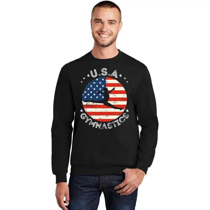 USA Vintage Gymnastics Team Retro Support USA Gymnast Sweatshirt