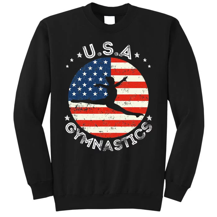 USA Vintage Gymnastics Team Retro Support USA Gymnast Sweatshirt