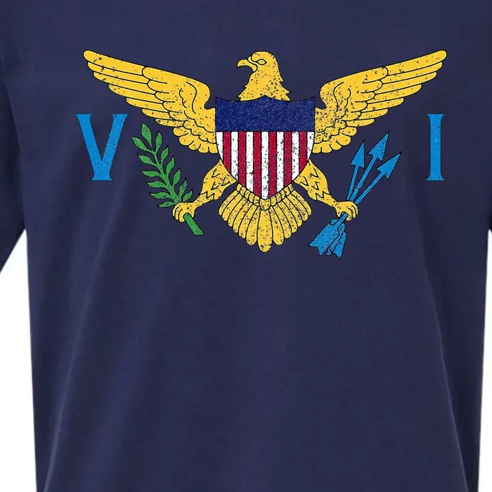 Us Virgin Islands Usvi Flag Pride Souvenir Sueded Cloud Jersey T-Shirt