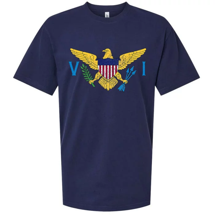 Us Virgin Islands Usvi Flag Pride Souvenir Sueded Cloud Jersey T-Shirt