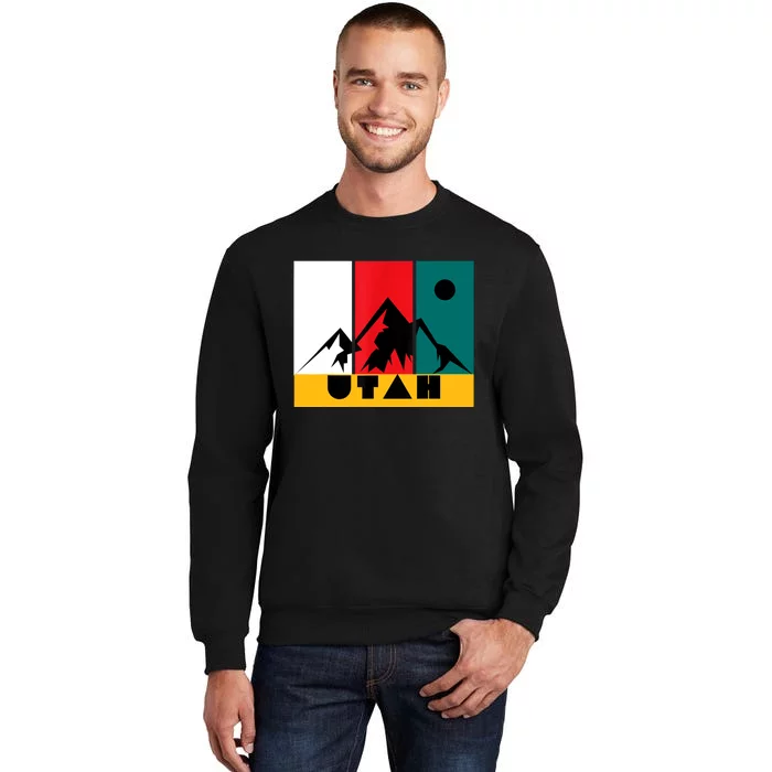 Utah Vintage Logo Park City Utah Retro Skiing Sweatshirt