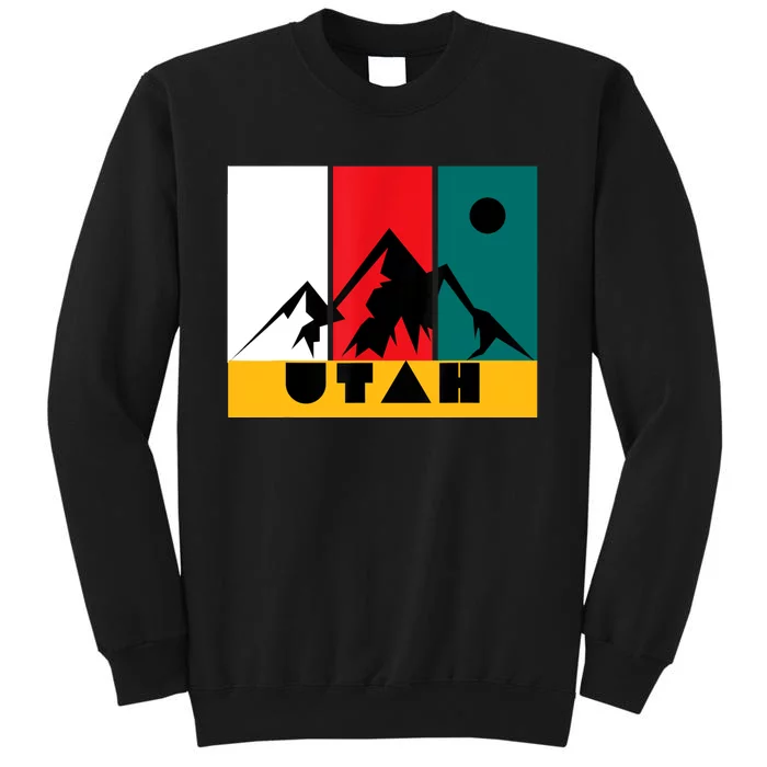 Utah Vintage Logo Park City Utah Retro Skiing Sweatshirt