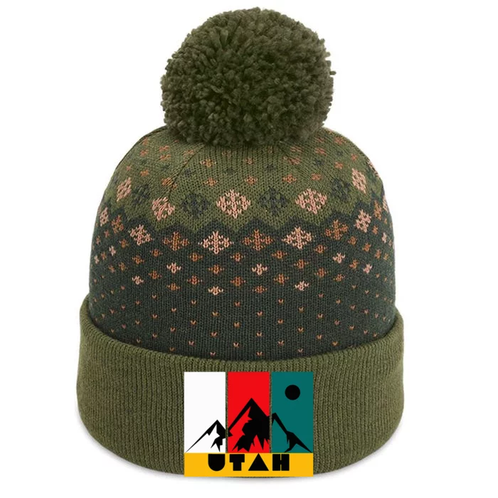 Utah Vintage Logo Park City Utah The Baniff Cuffed Pom Beanie