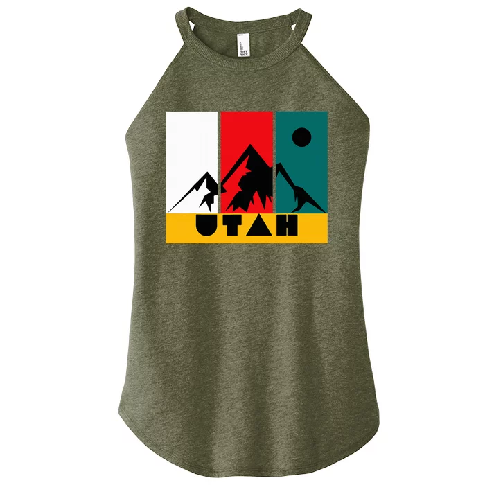 Utah Vintage Logo Park City Utah Women’s Perfect Tri Rocker Tank