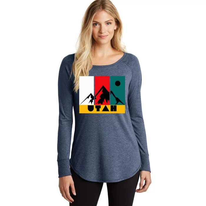 Utah Vintage Logo Park City Utah Women's Perfect Tri Tunic Long Sleeve Shirt