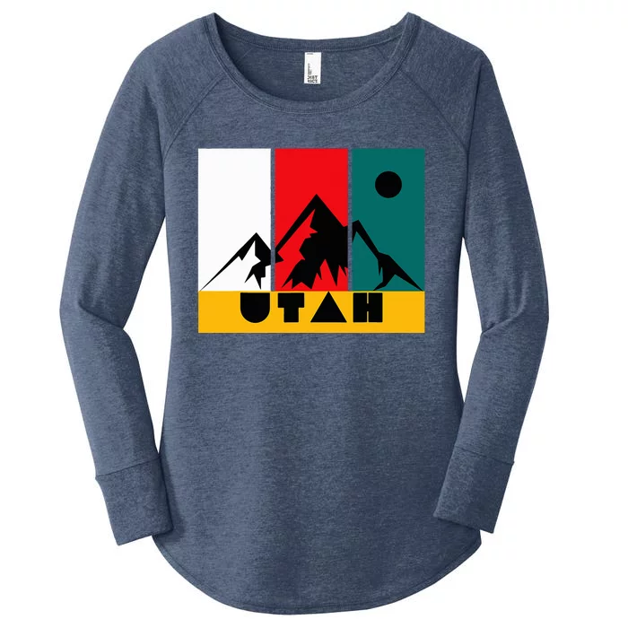 Utah Vintage Logo Park City Utah Women's Perfect Tri Tunic Long Sleeve Shirt