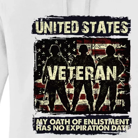 U.S. Veteran My Oath Of Enlistment Has No Expiration Date Women's Pullover Hoodie