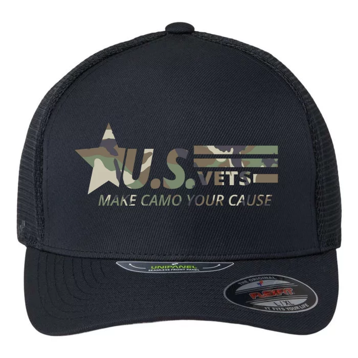 U.S. Vets Make Camo Your Cause Flexfit Unipanel Trucker Cap