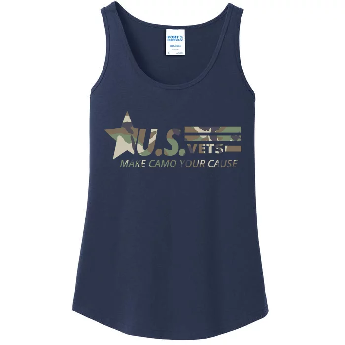 U.S. Vets Make Camo Your Cause Ladies Essential Tank