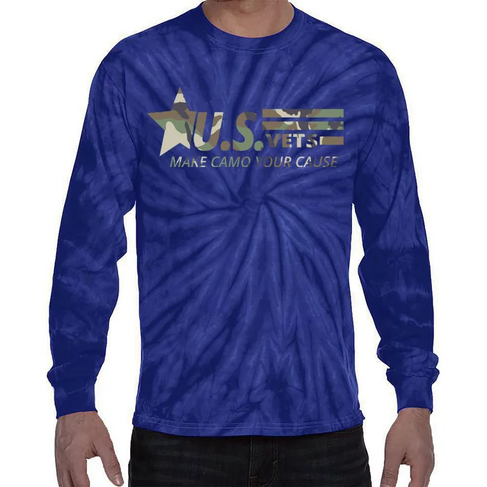 U.S. Vets Make Camo Your Cause Tie-Dye Long Sleeve Shirt