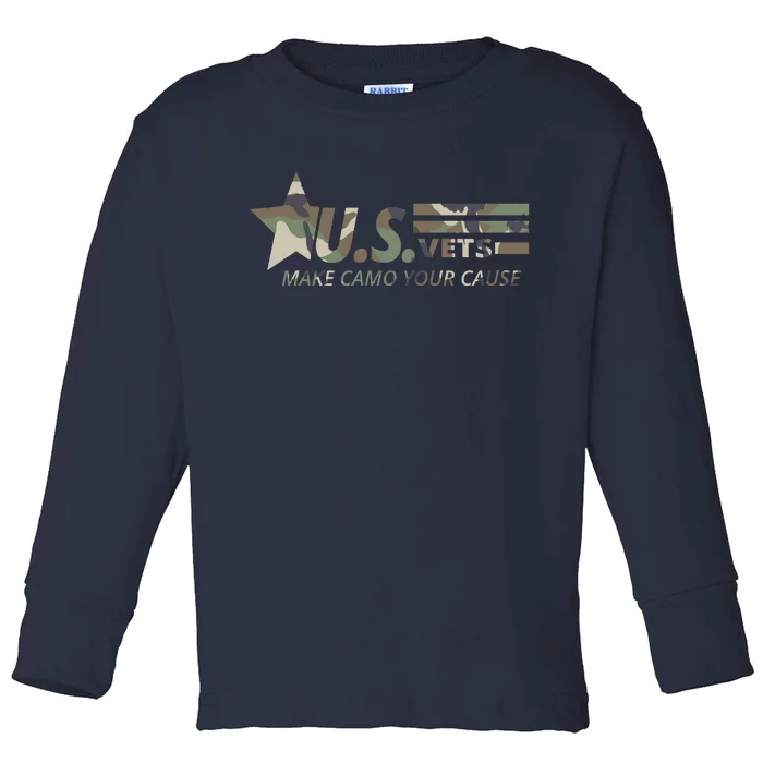 U.S. Vets Make Camo Your Cause Toddler Long Sleeve Shirt