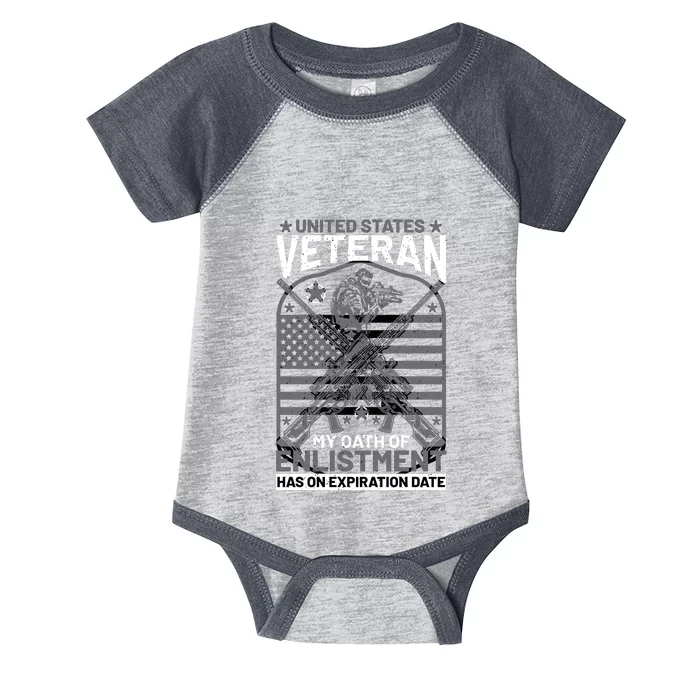 U.S. Veteran My Oath Of Enlistment Has No Expiration Date Infant Baby Jersey Bodysuit