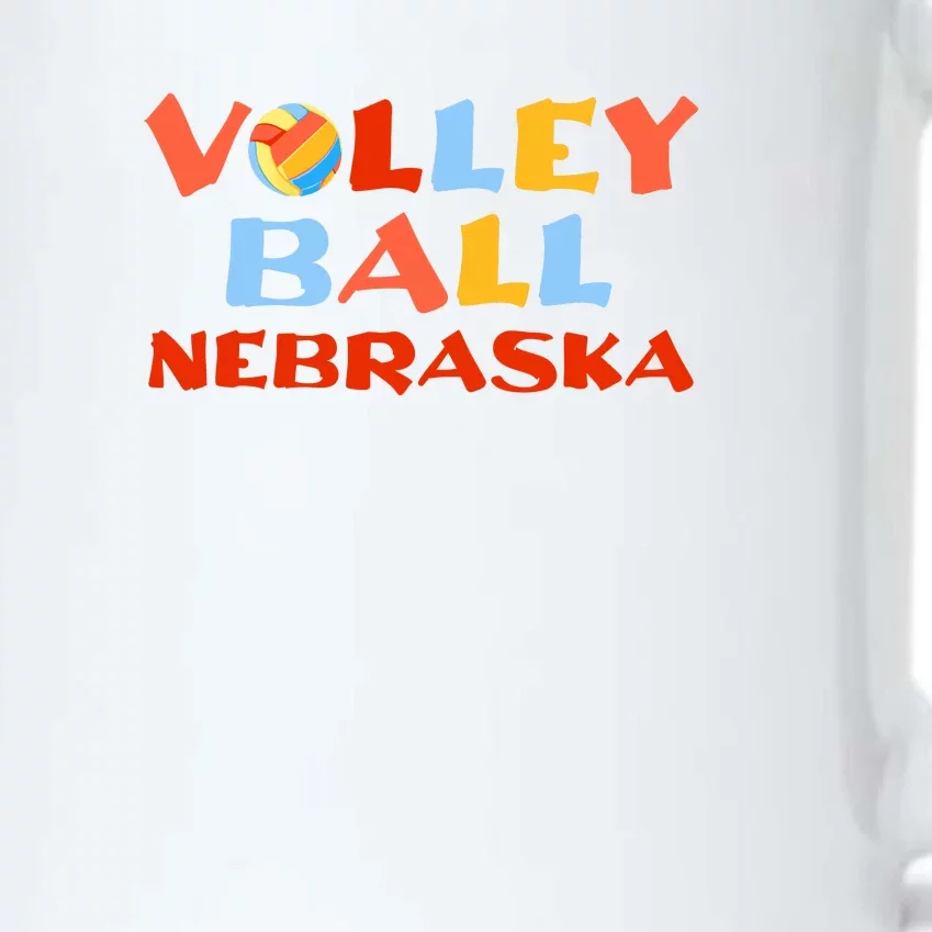 USA Volleyball Nebraska Black Color Changing Mug