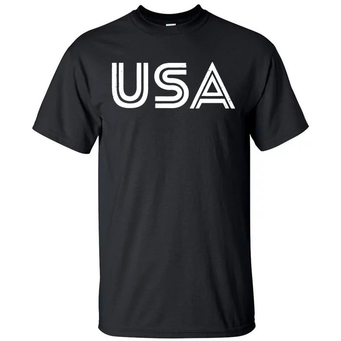 Usa Vintage Patriotic Logo Tall T-Shirt