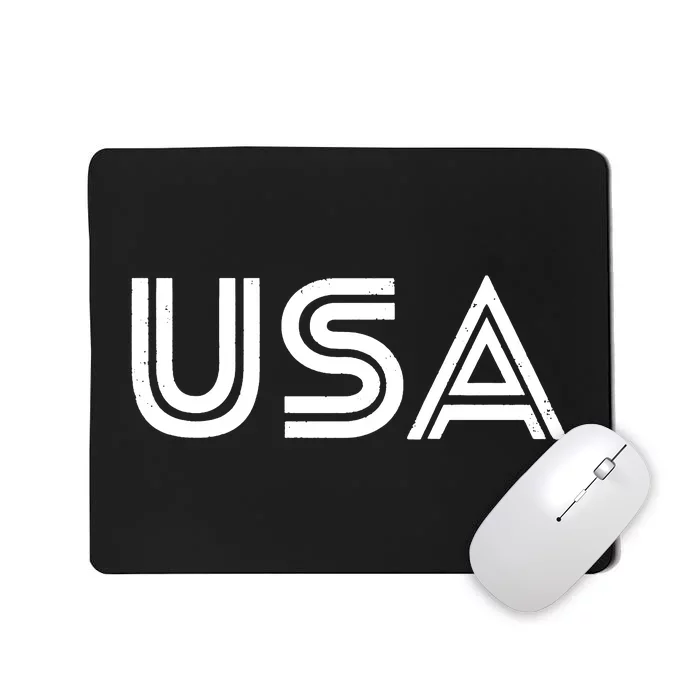 Usa Vintage Patriotic Logo Mousepad