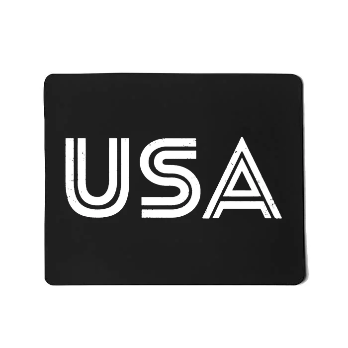 Usa Vintage Patriotic Logo Mousepad